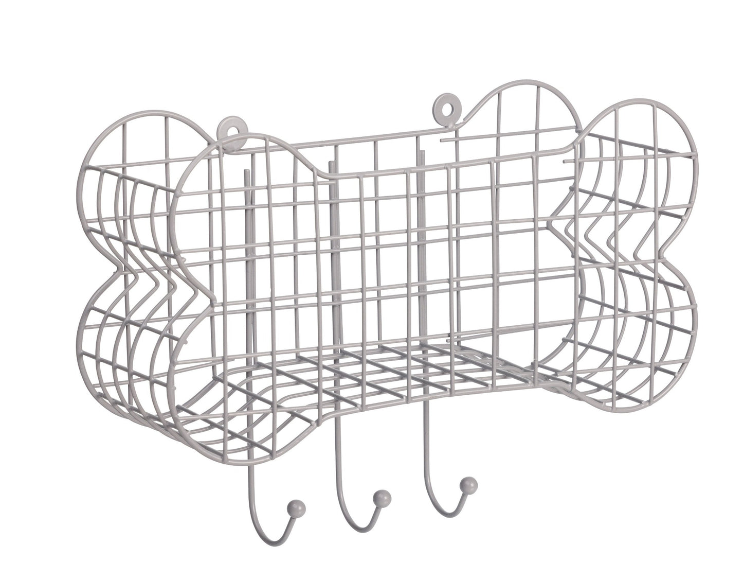 Dog Bone Wire Storage Shelf - Grey