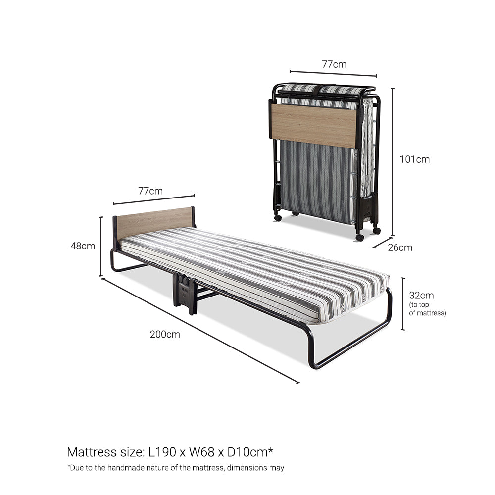 Jay-Be Revolution Folding Bed with Comfort Stripe Mattress
