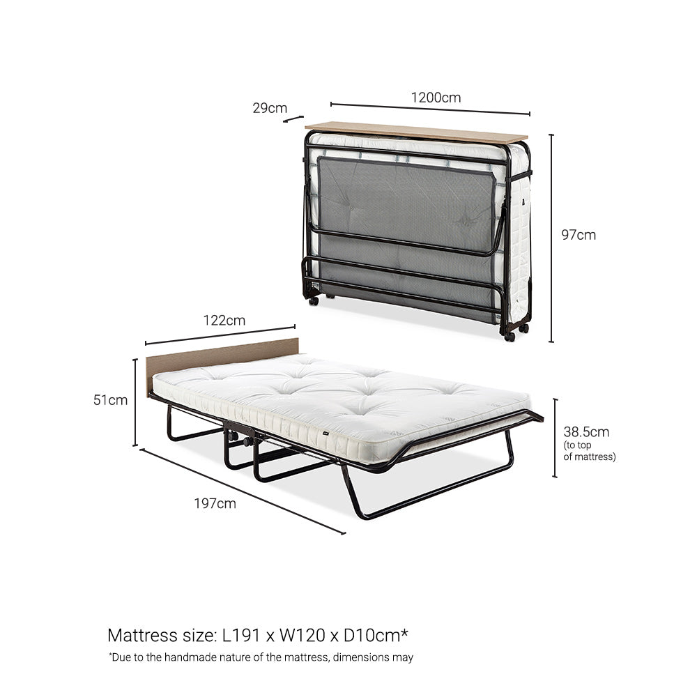 Jay-Be Supreme Folding Bed with Pocket Sprung Mattress Small Double