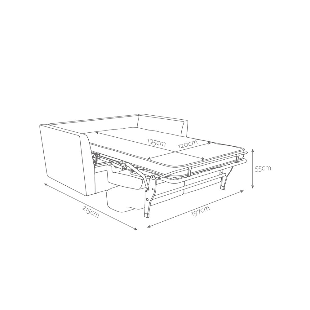 Jay-Be Elegance Three Seater with Deep e-Sprung™ Mattress