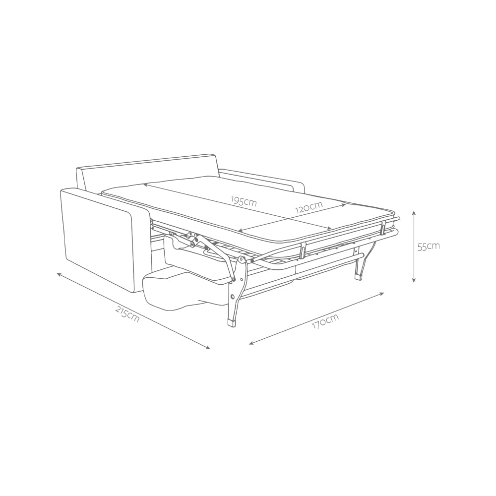 Jay-Be Linea Two Seater with Deep e-Sprung™ Mattress