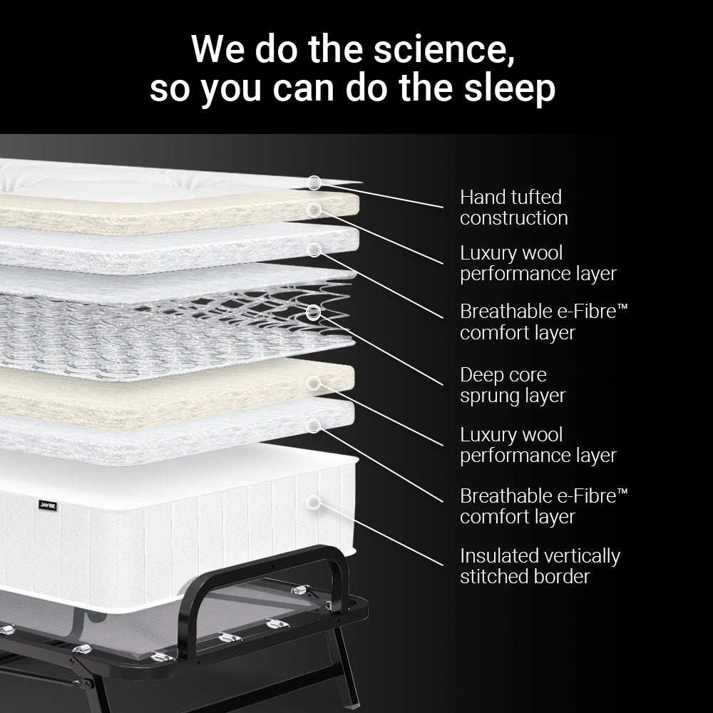 Jay-Be Crown Premier Folding Bed with Deep Sprung Mattress