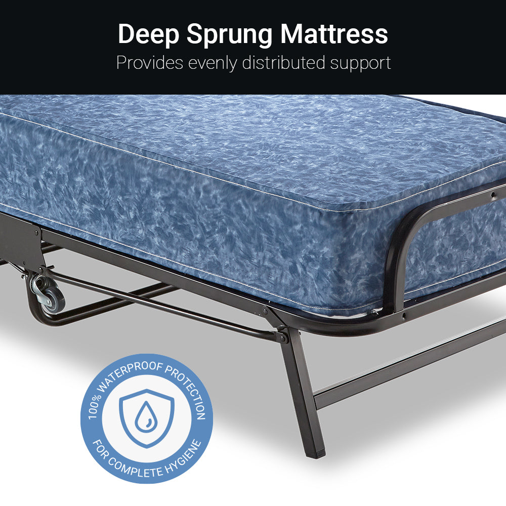 Jay-Be Crown Windermere Folding Bed with Waterproof Deep Sprung Mattress