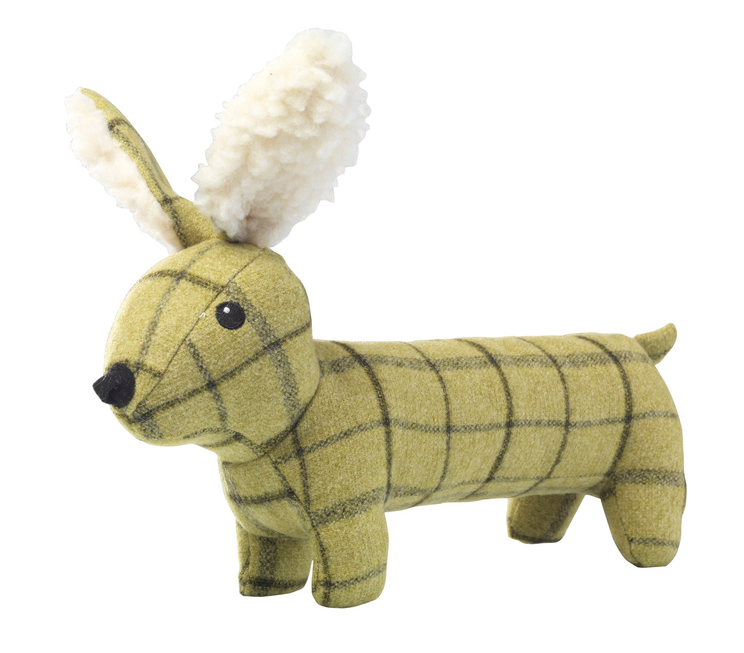 Green Tweed Long Dog Toy
