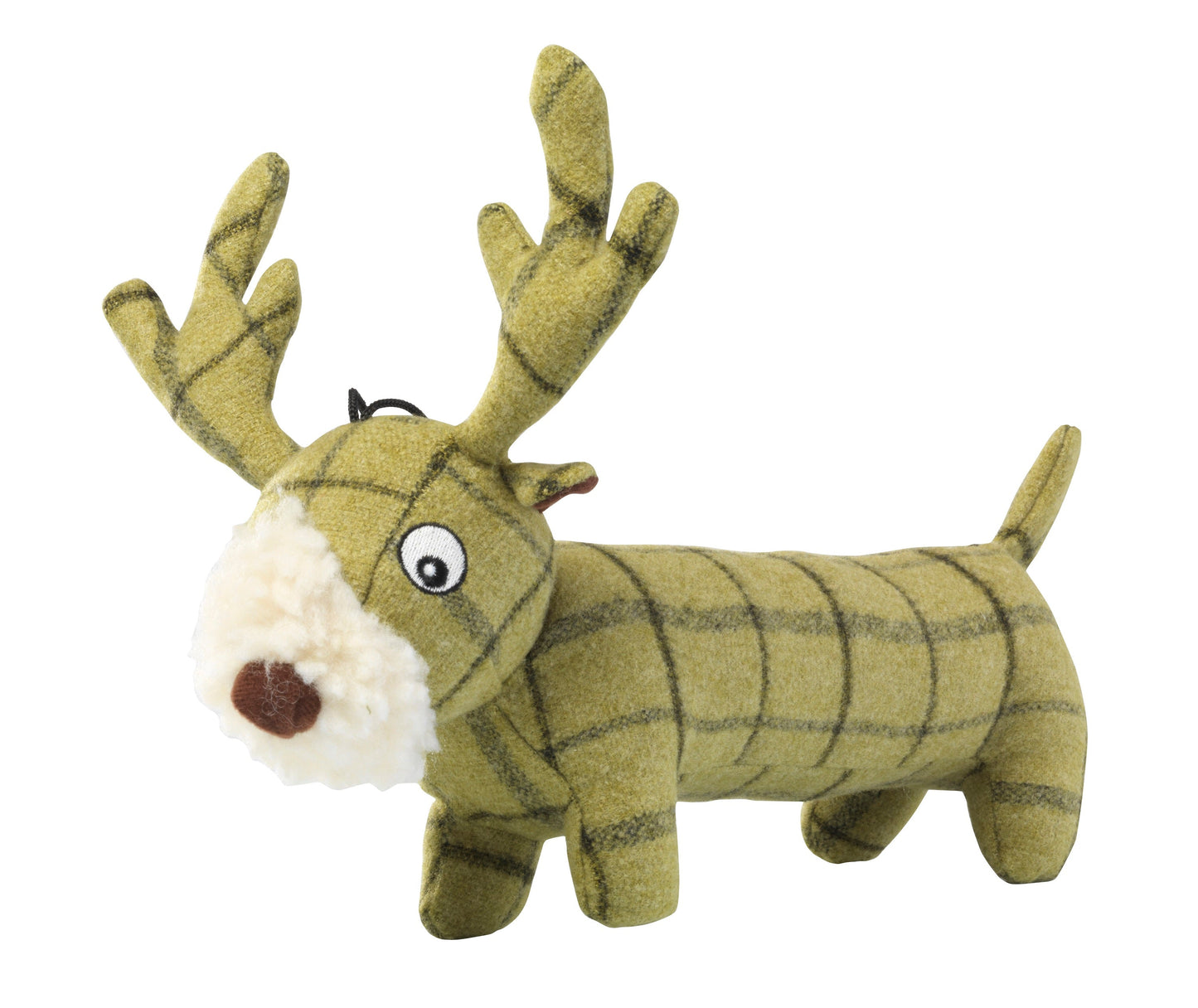 Green Tweed Long Dog Toy