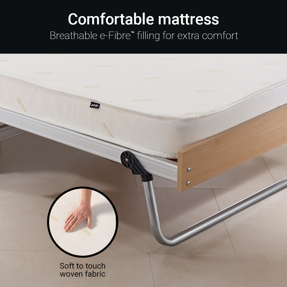 Jay-Be J-Bed® Folding Bed with Performance Comfort White Mattress