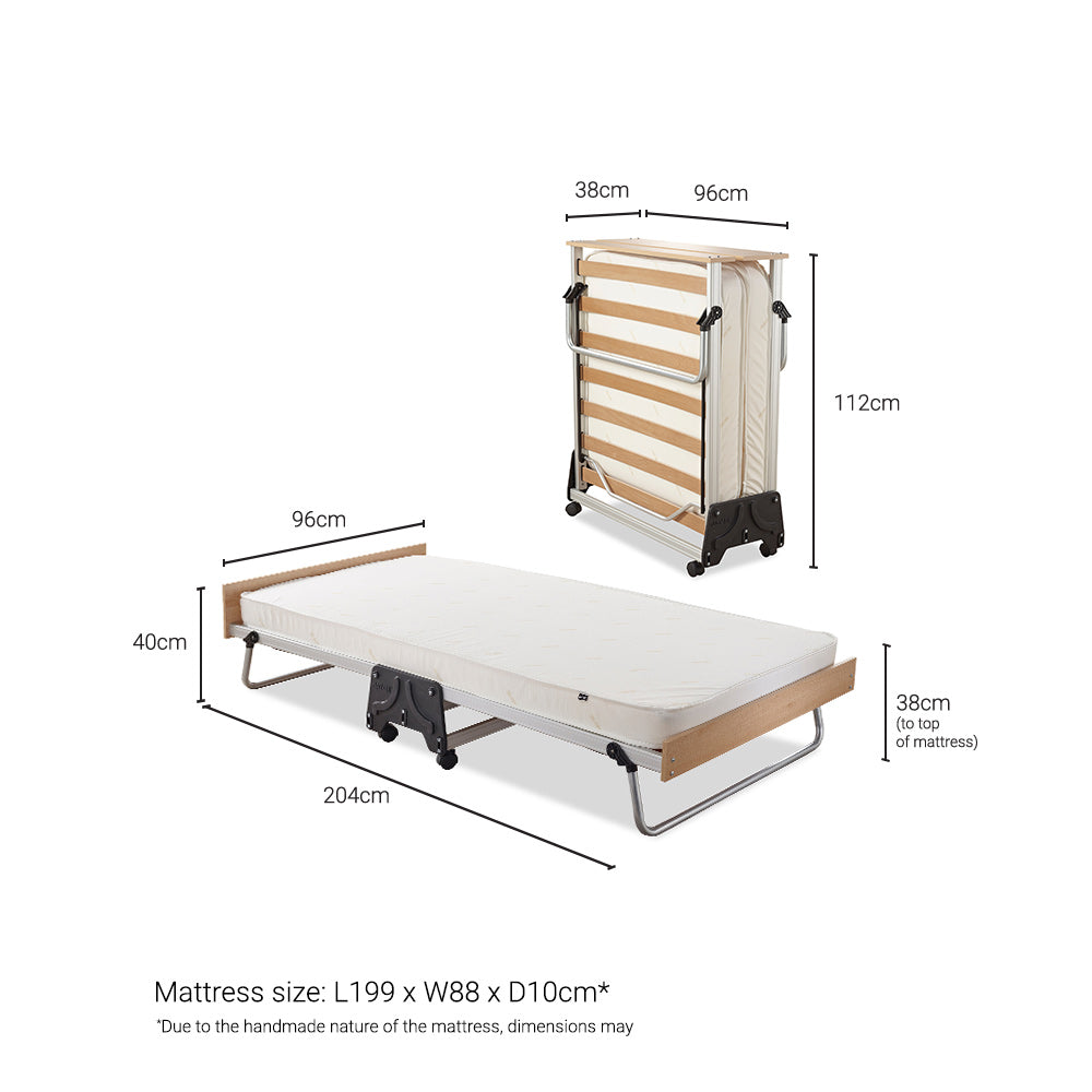 Jay-Be J-Bed® Folding Bed with Performance Comfort White Mattress