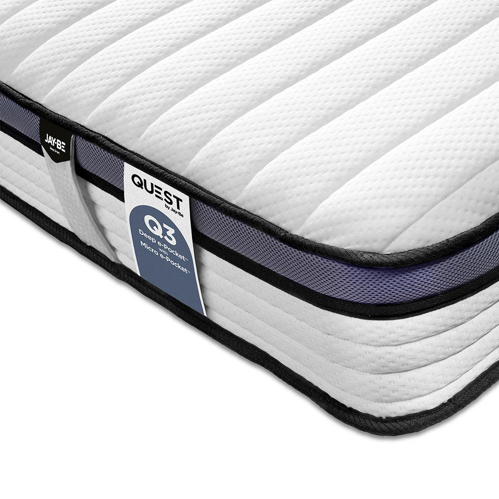 Jay-Be Quest Q3 Epic Comfort Deep e-Pocket™ with Micro e-Pocket Mattress