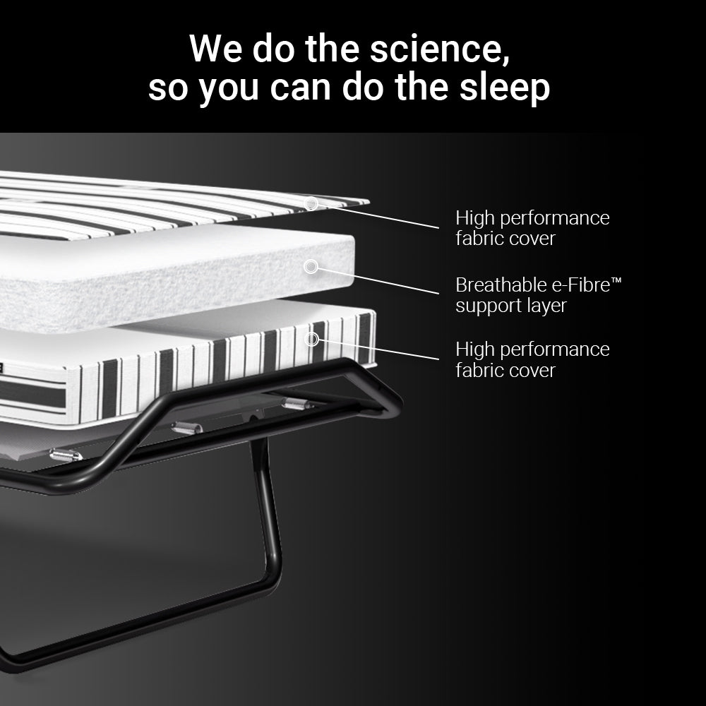 Jay-Be Supreme Folding Bed with Comfort Stripe Mattress
