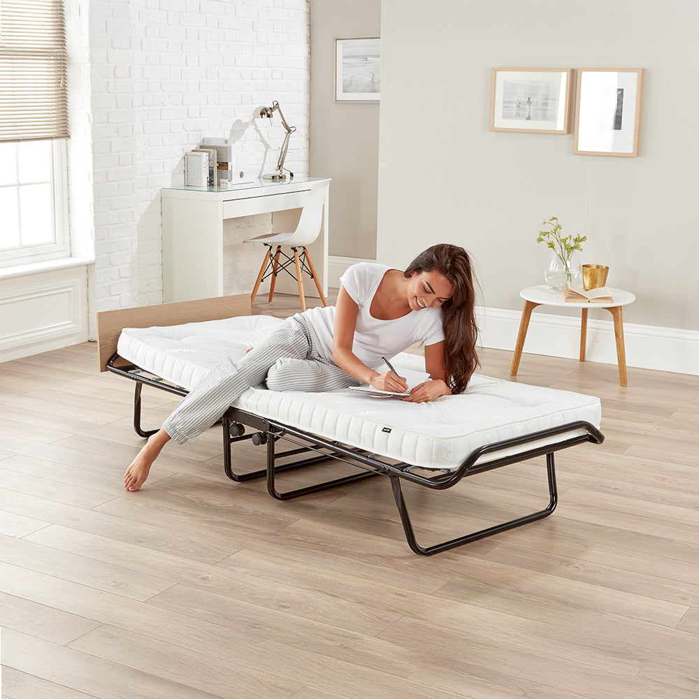 Jay-Be Supreme Folding Bed with Comfort Stripe Mattress Small Double