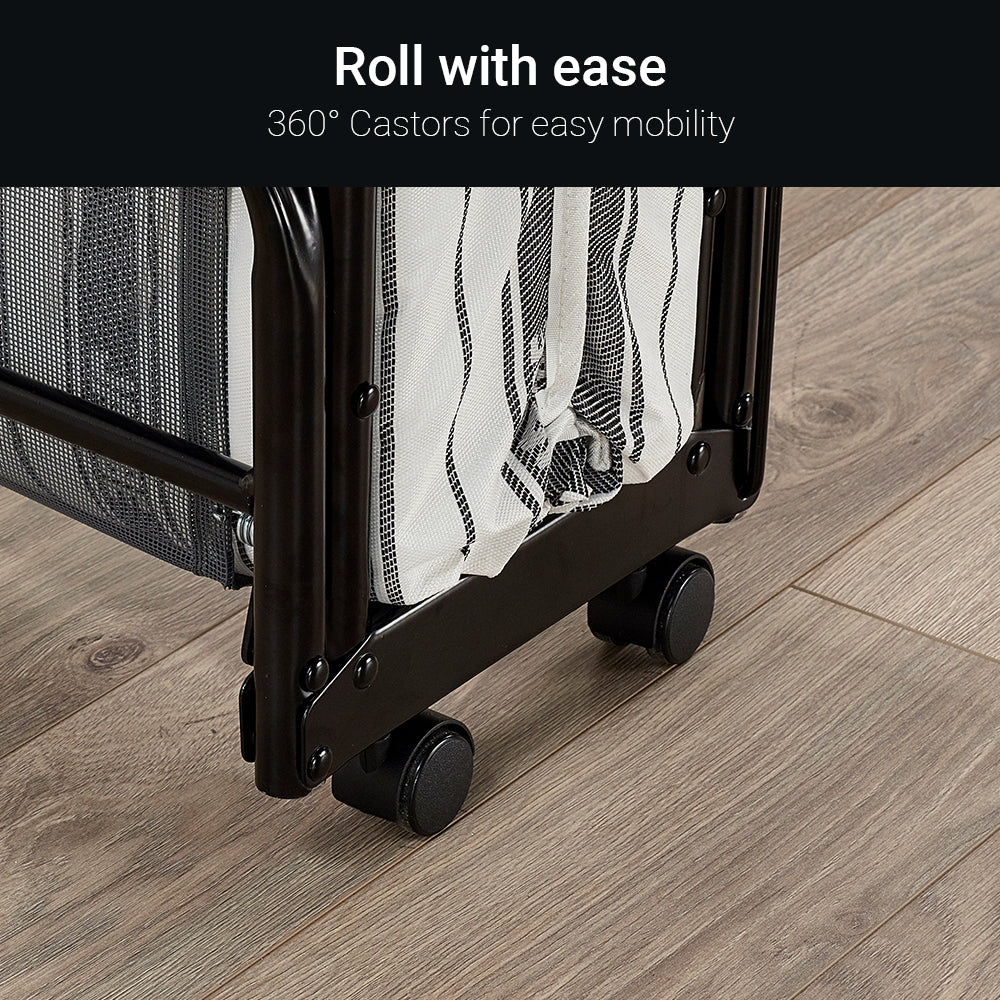 Jay-Be Supreme Folding Bed with Comfort Stripe Mattress Small Double