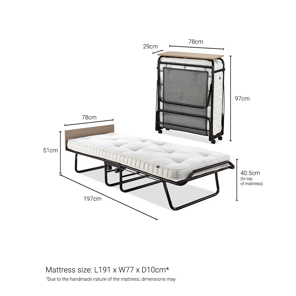Jay-Be Supreme Folding Bed with Pocket Sprung Mattress