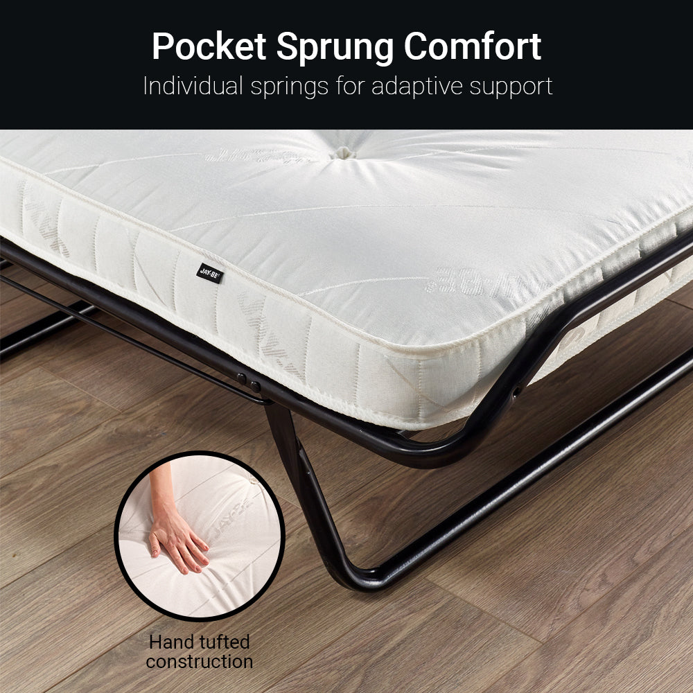Jay-Be Supreme Folding Bed with Pocket Sprung Mattress Small Double