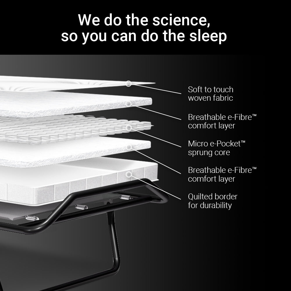 Jay-Be Supreme Folding Bed with Pocket Sprung Mattress
