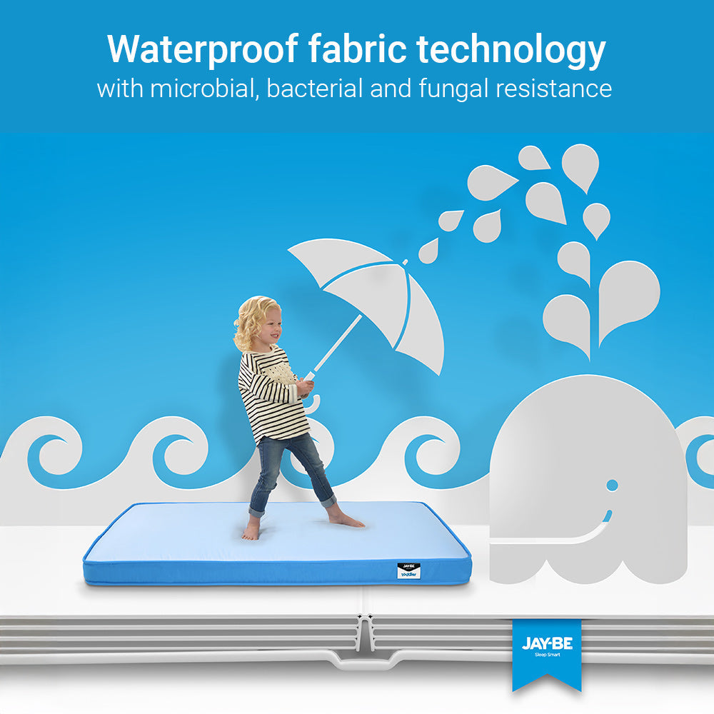 Jay-Be Toddler Waterproof Anti‑Microbial Foam Free Sprung Mattress