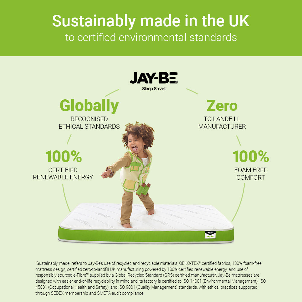 Jay-Be Toddler Anti‑Allergy Foam Free Sprung Mattress