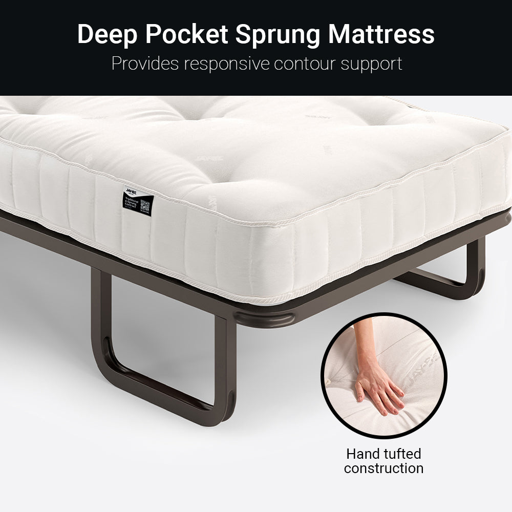 Jay-Be Contract Upright Bed with Deep Pocket Sprung Mattress