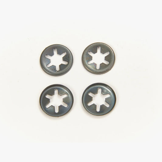 Pack of x4 6mm Uncapped Starlock Washers