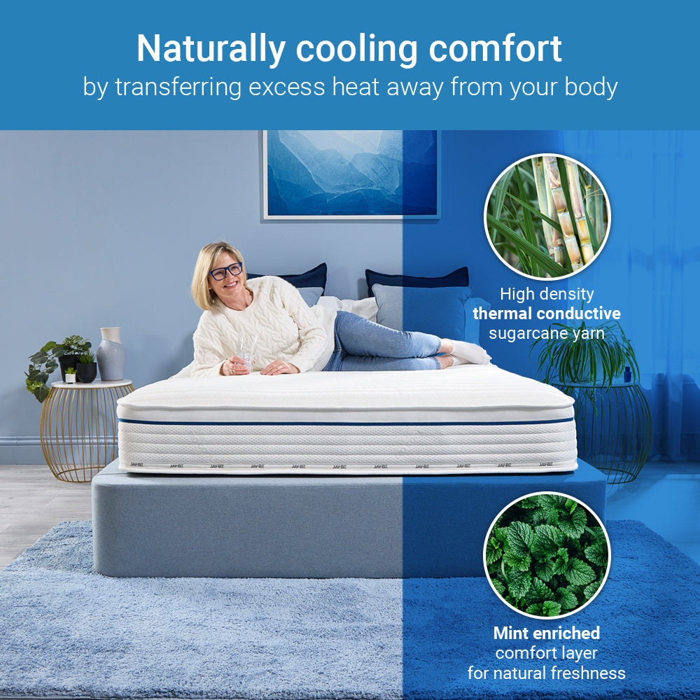 Jay-Be Bio Cool Hybrid 2000 Pocket Sprung Sustainably Made Mattress