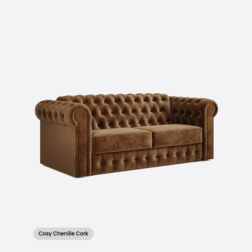 Jay-Be Chesterfield Three Seater with Deep e-Sprung™ Mattress