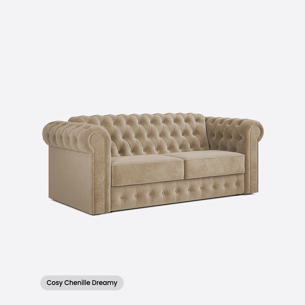 Jay-Be Chesterfield Three Seater with Deep e-Sprung™ Mattress