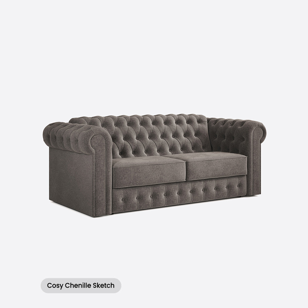 Jay-Be Chesterfield Three Seater with Deep e-Sprung™ Mattress
