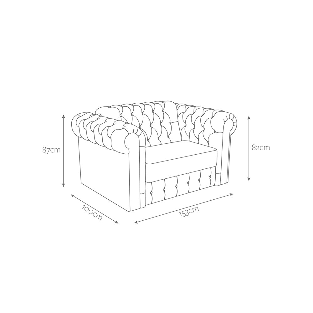 Jay-Be Chesterfield Snuggler with Deep e-Sprung™ Mattress