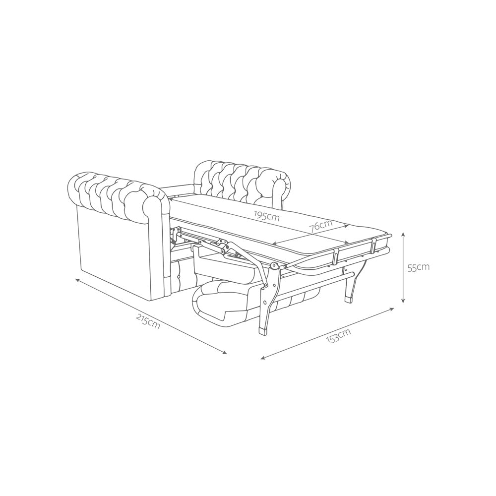 Jay-Be Chesterfield Snuggler with Deep e-Sprung™ Mattress