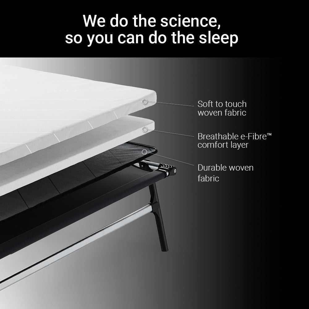 Jay-Be CE120 Compact Folding Bed with Comfort White Mattress
