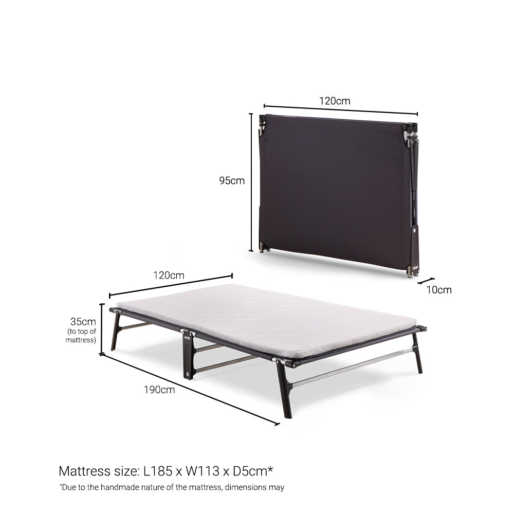 Jay-Be CE120 Compact Folding Bed with Comfort White Mattress