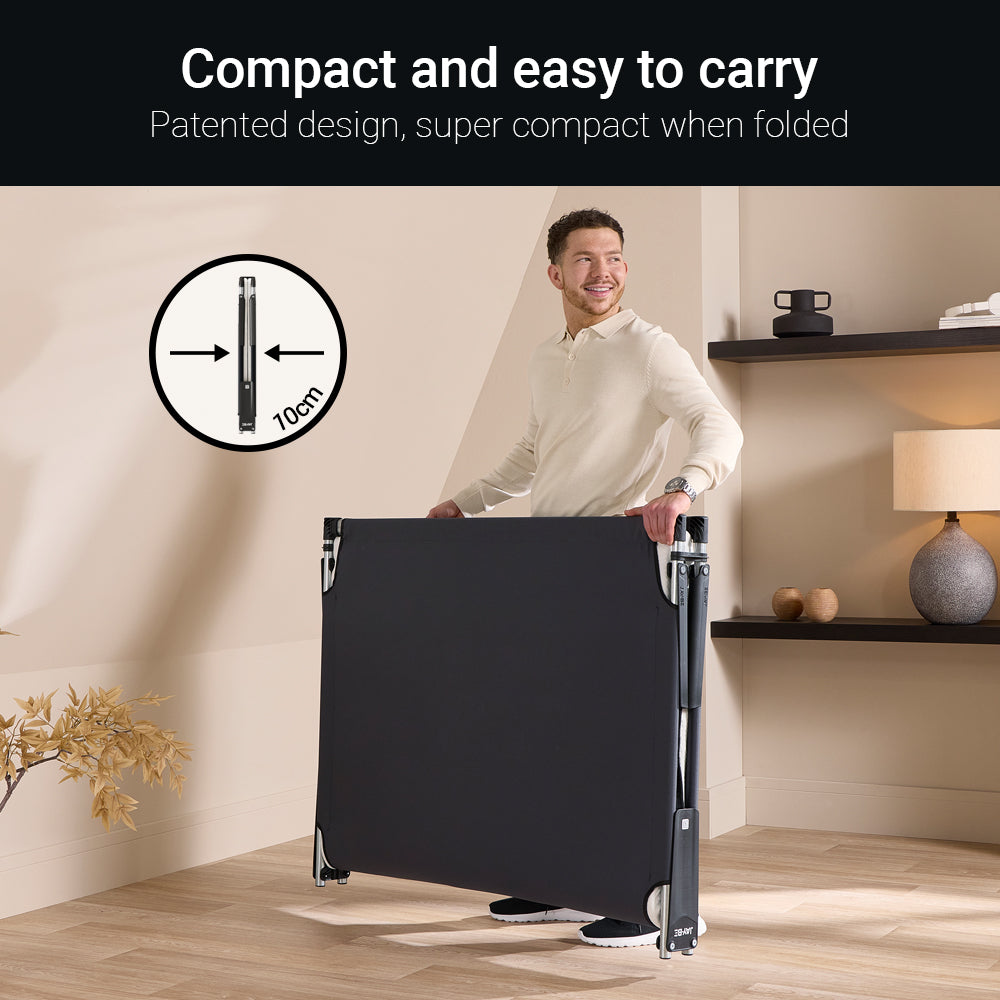 Jay-Be CE120 Compact Folding Bed with Comfort White Mattress