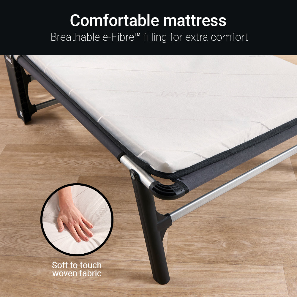 Jay-Be CE70 Compact Folding Bed with Comfort White Mattress