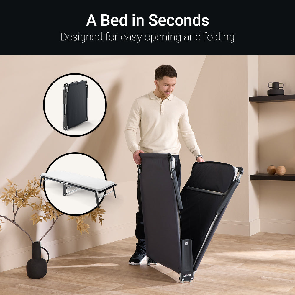 Jay-Be CE70 Compact Folding Bed with Comfort White Mattress