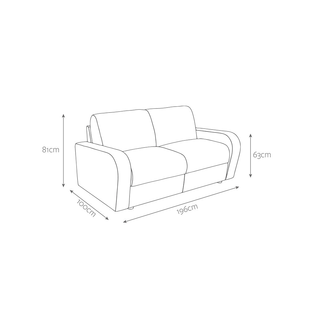 Jay-Be Deco Three Seater with Deep e-Sprung™ Mattress