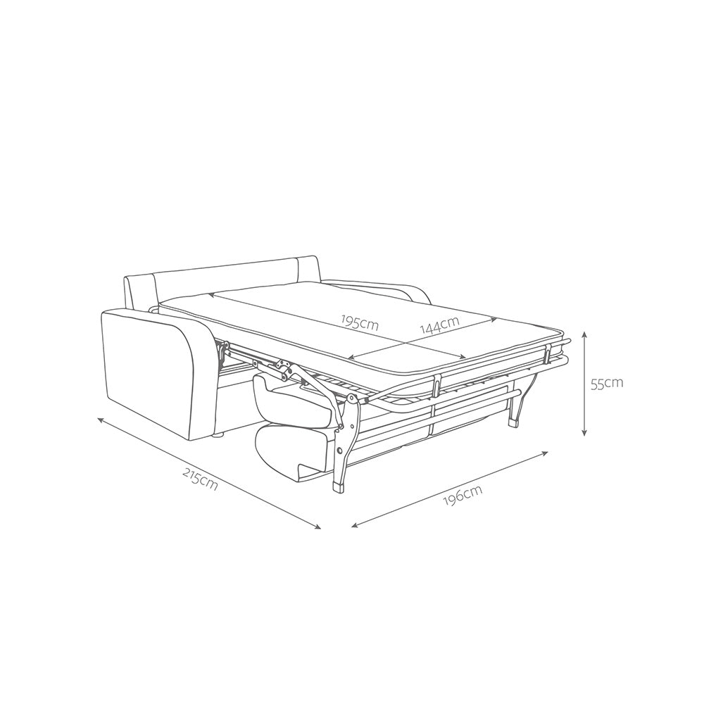Jay-Be Deco Three Seater with Deep e-Sprung™ Mattress