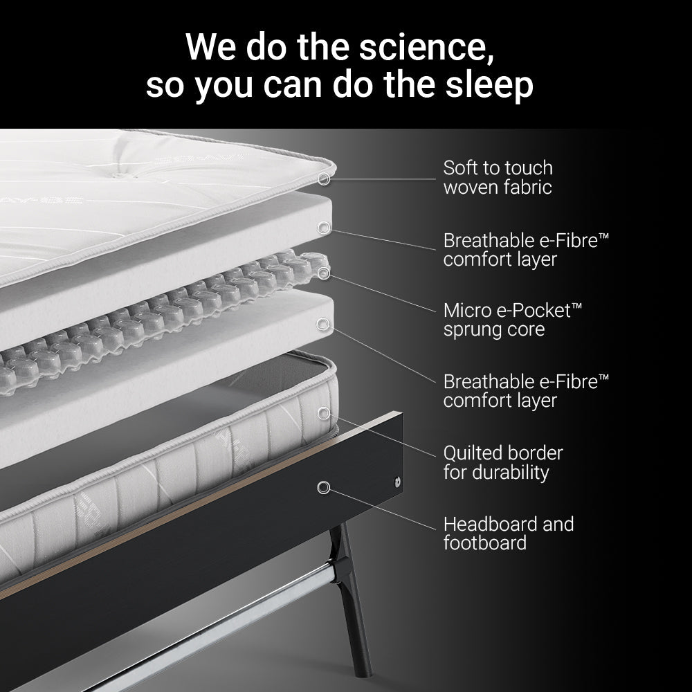 Jay-Be GP120 Grand Folding Bed with Pocket Sprung Mattress
