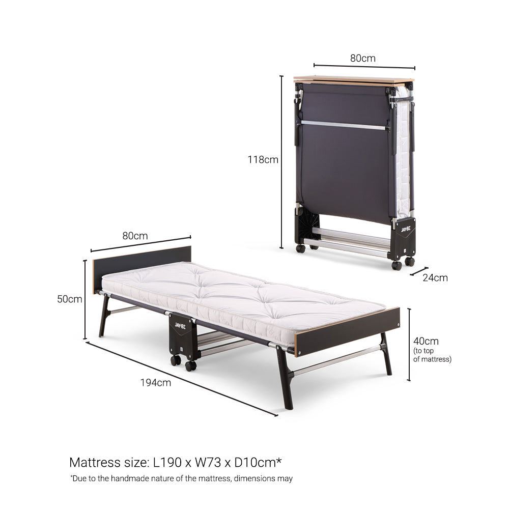 Jay-Be GP80 Grand Folding Bed with Pocket Sprung Mattress