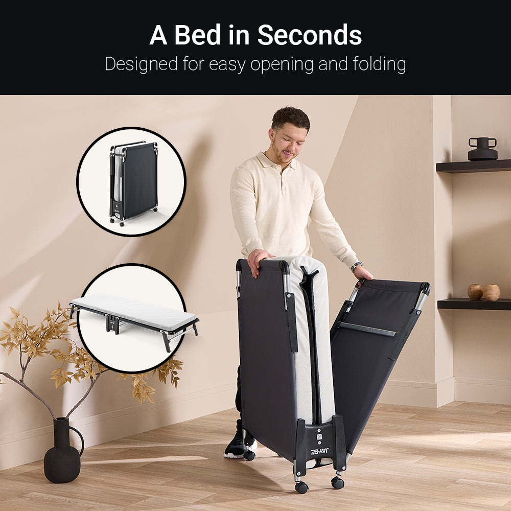 Jay-Be HE70 Hideaway Folding Bed with Comfort White Mattress