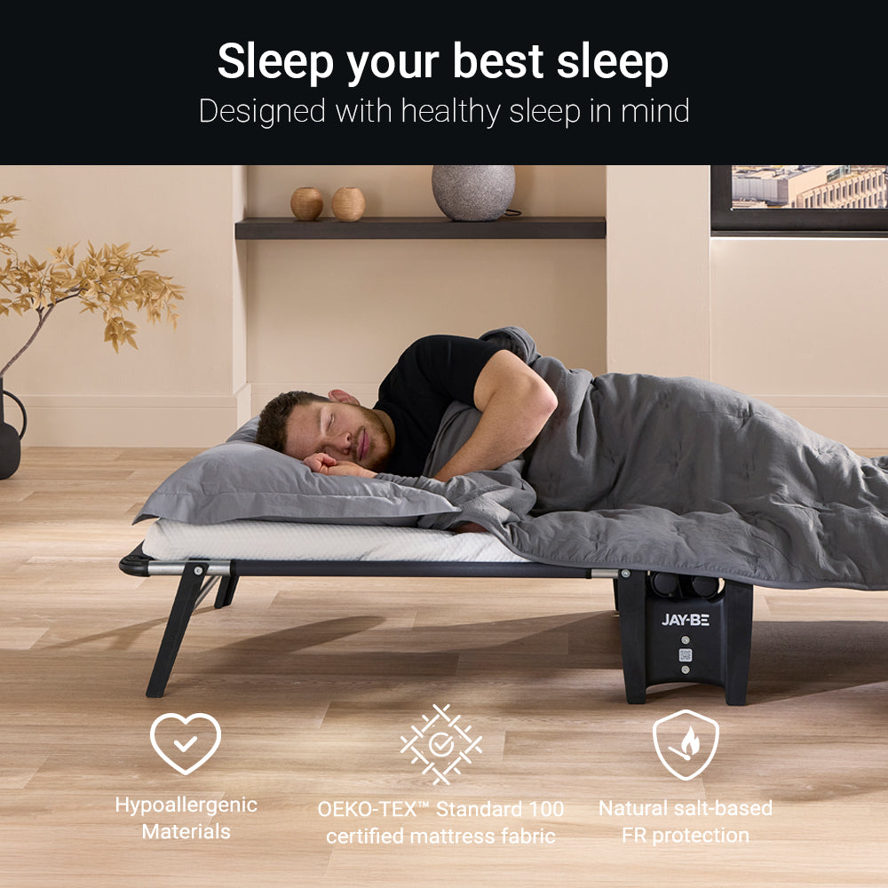 Jay-Be HE70 Hideaway Folding Bed with Comfort White Mattress