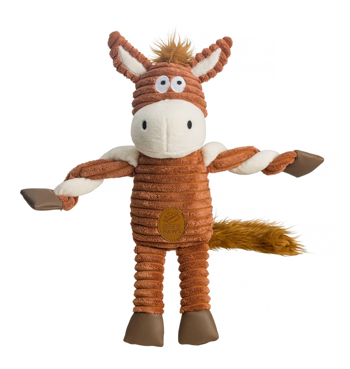 Horse jumbo cord dog toy
