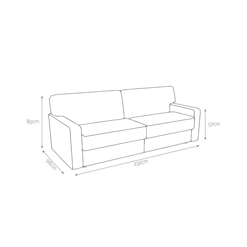 Jay-Be Linea Four Seater with Deep e-Sprung™ Mattress