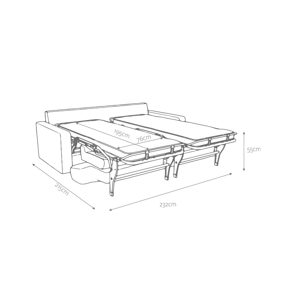 Jay-Be Linea Four Seater with Deep e-Sprung™ Mattress