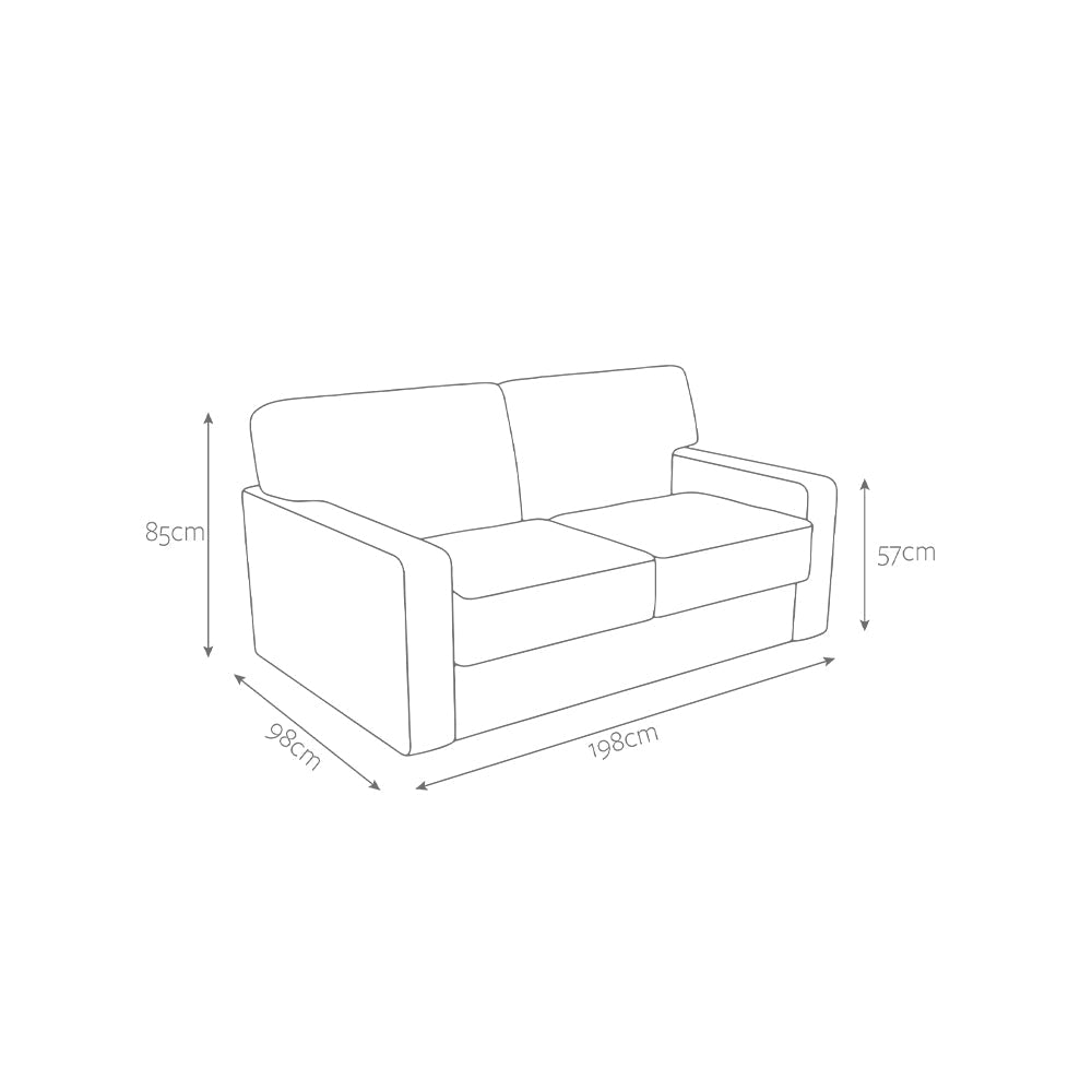 Jay-Be Linea Three Seater with Deep e-Sprung™ Mattress