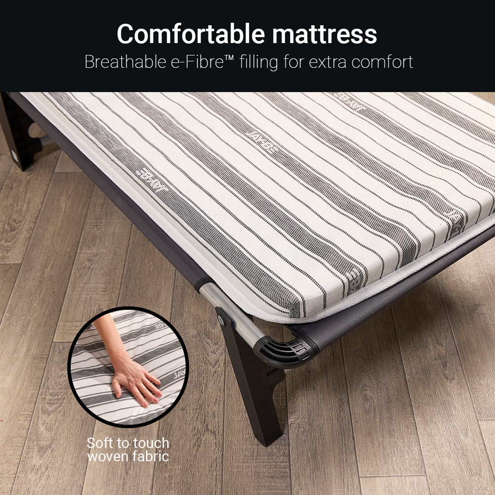 Jay-Be ME70 Mobile Folding Bed with Comfort Stripe Mattress