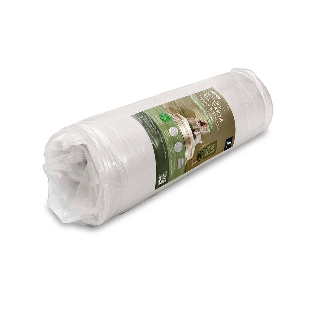 Jay-Be Natural All‑Seasons Hybrid 2000 Pocket Sprung Sustainably Made Mattress