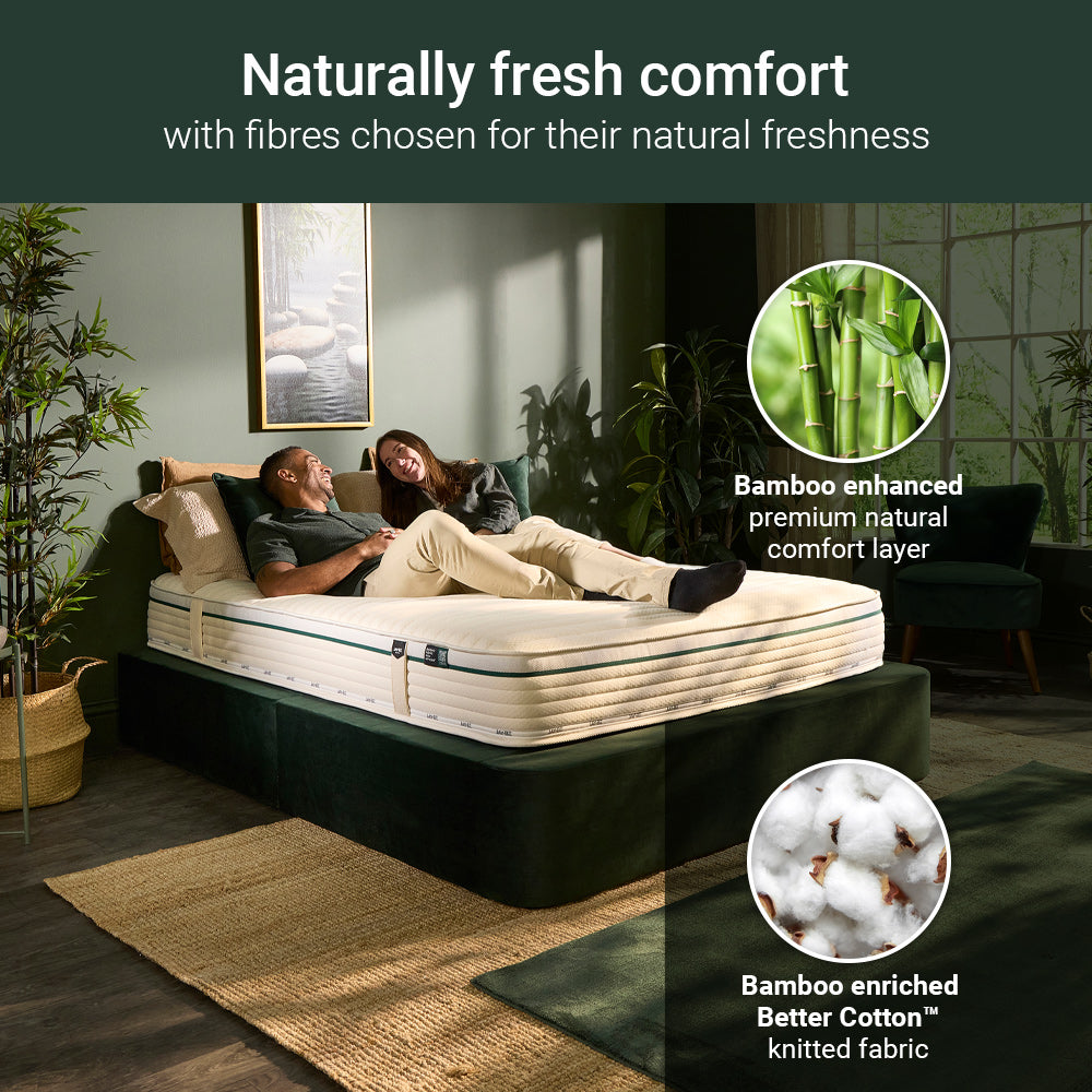 Jay-Be Natural Fresh Hybrid 2000 Pocket Sprung Sustainably Made Mattress