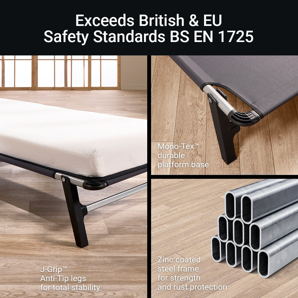 Jay-Be QM80 Quick Folding Bed with Memory Mattress