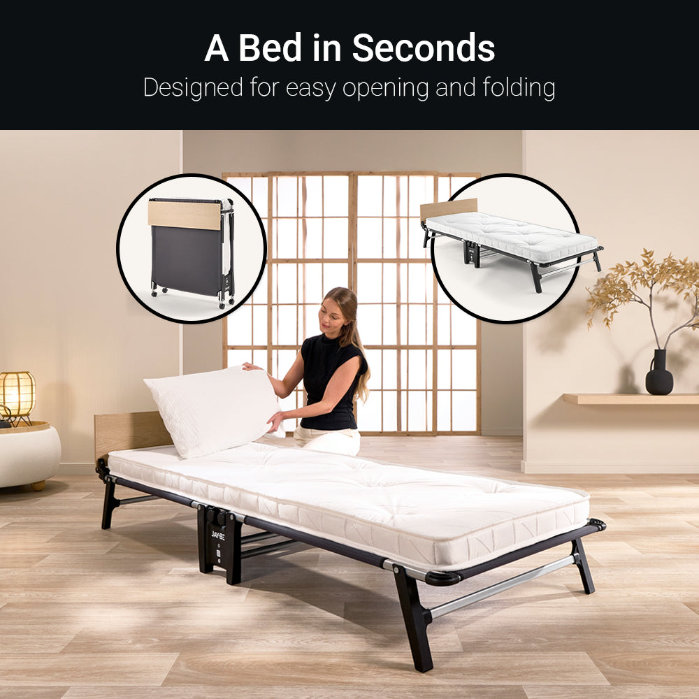 Jay-Be QP80 Quick Folding Bed with Pocket Sprung Mattress