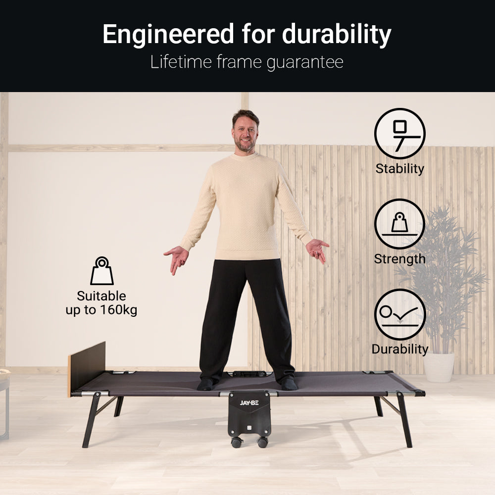 Jay-Be RM80 Rollaway Folding Bed with Memory Mattress