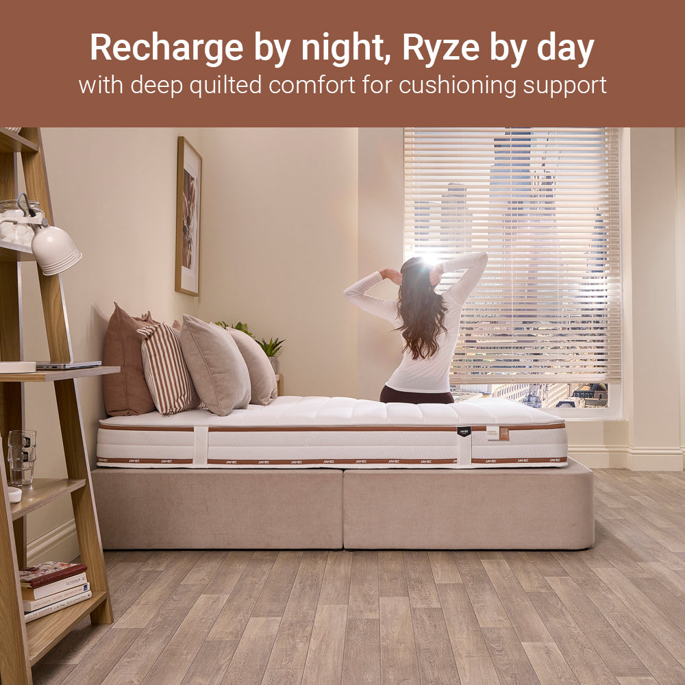 Jay-Be Ryze Deep Quilted Sustainably Made Sprung Mattress